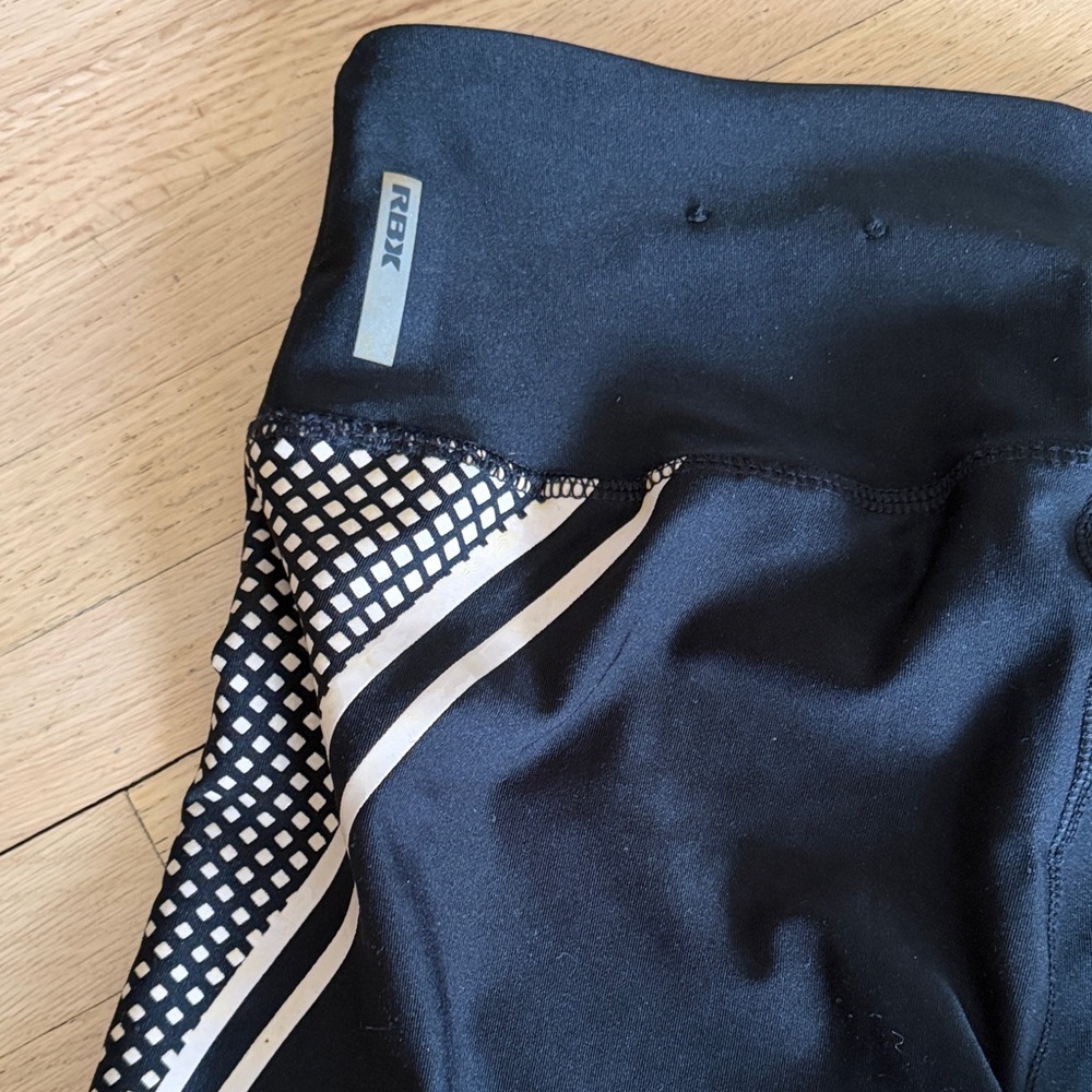 RBX - Black Athletic Leggings with White Trim - Medium - Picture 9 of 10